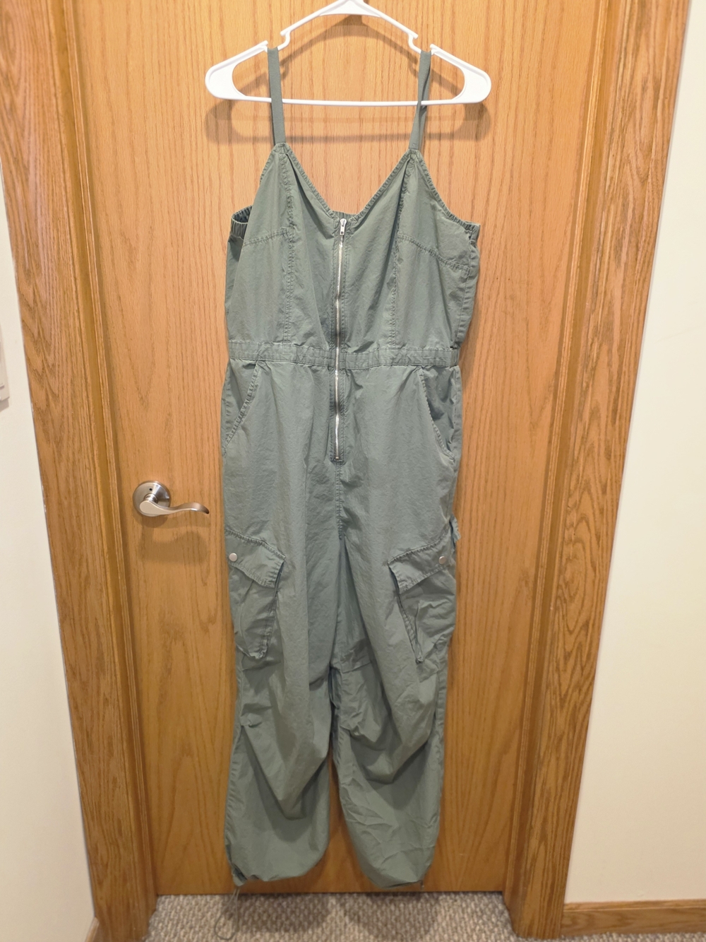 Universal Thread Sage Green Cargo Romper Jumpsuit
